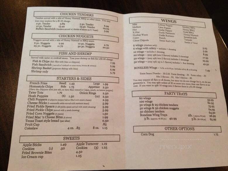 Wing Ranch - Atlanta, GA menu_pic