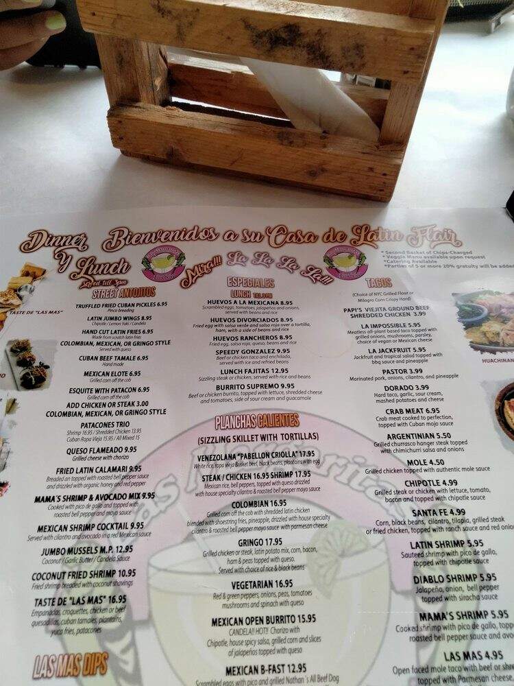 Las Margaritas - Atlanta, GA menu_pic