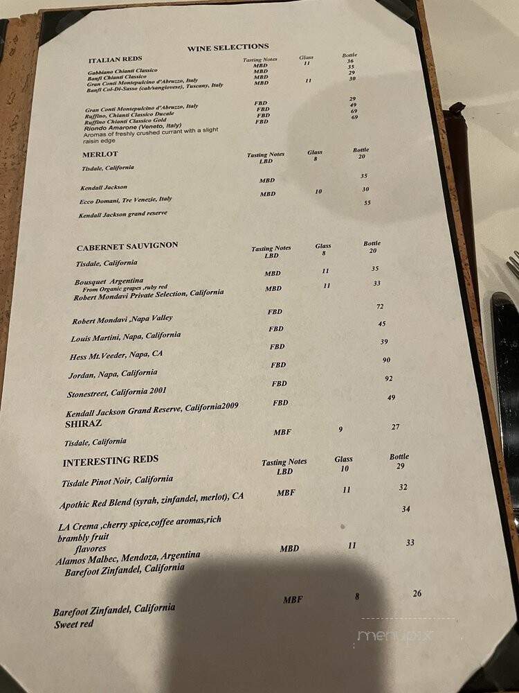 Aldo's Italian Restaurant - Atlanta, GA menu_pic
