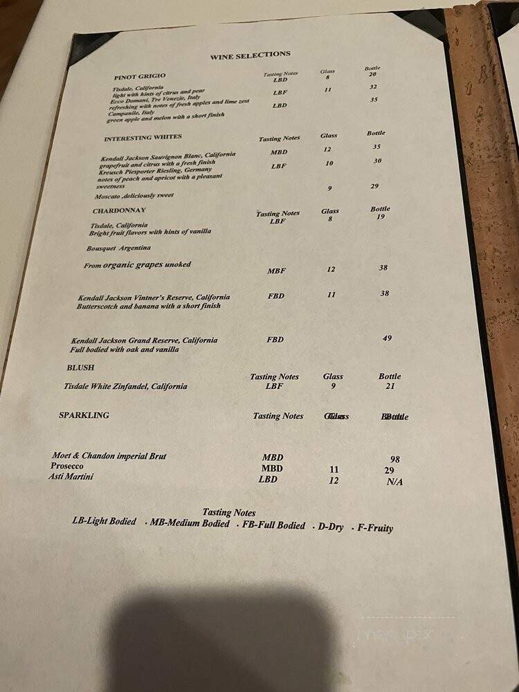 Aldo's Italian Restaurant - Atlanta, GA menu_pic