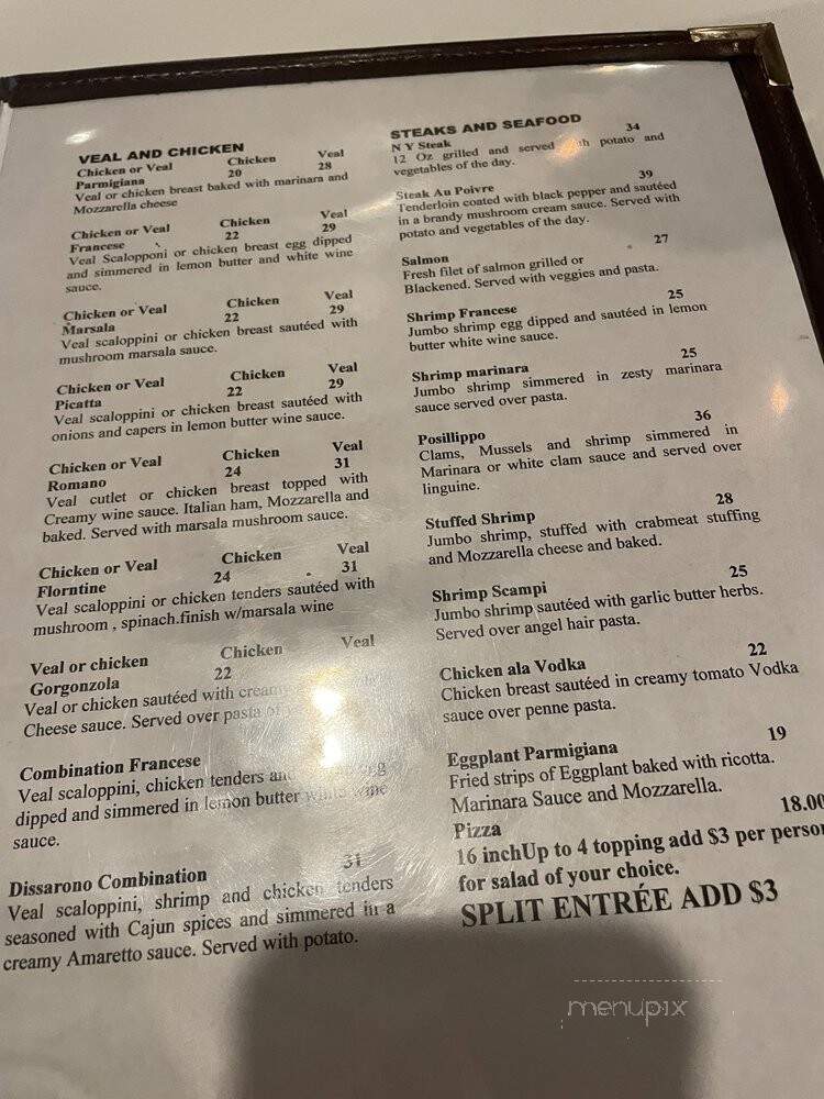 Aldo's Italian Restaurant - Atlanta, GA menu_pic