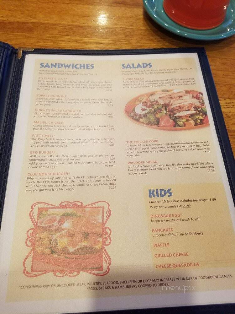 J Christopher's - Dunwoody, GA menu_pic