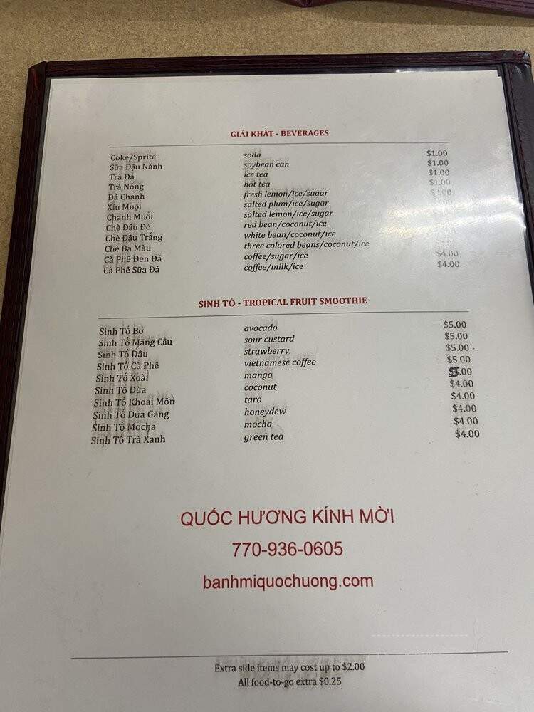 Quoc Huong Banh Mi Fast Food - Doraville, GA