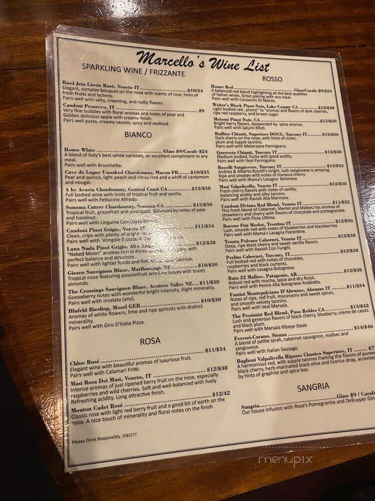 Marcello's Pizza & Subs - Atlanta, GA menu_pic