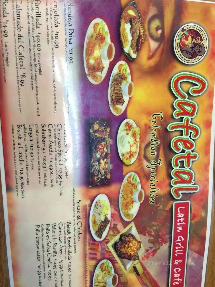 Mi Cafetal Restaurant - Buford, GA menu_pic