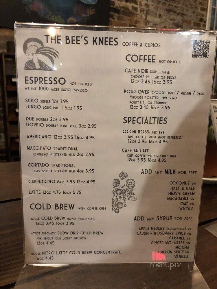 Bee's Knees - Augusta, GA menu_pic