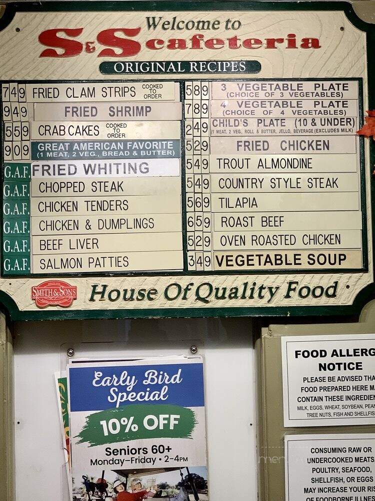 S & S Cafeteria - Augusta, GA menu_pic