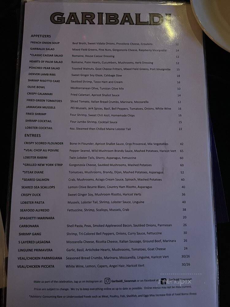 Garibaldi's Cafe - Savannah, GA