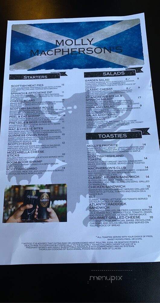 Molly Mac Pherson - Savannah, GA menu_pic
