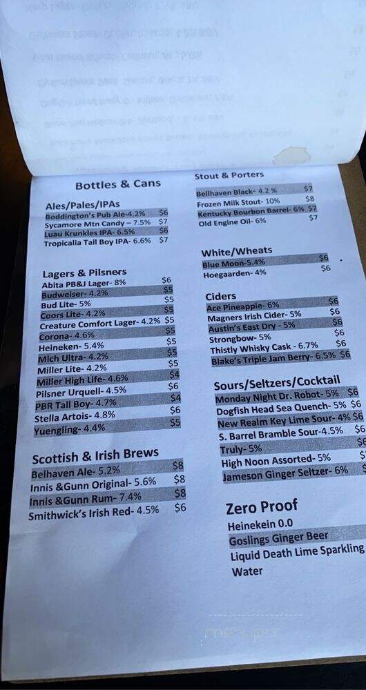 Molly Mac Pherson - Savannah, GA menu_pic