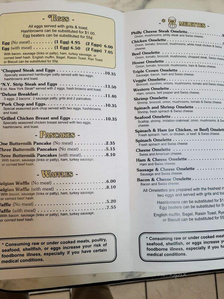 Breakfast Place - Savannah, GA menu_pic