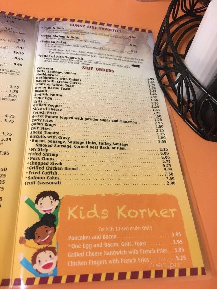 Sunnyside Up - Savannah, GA menu_pic