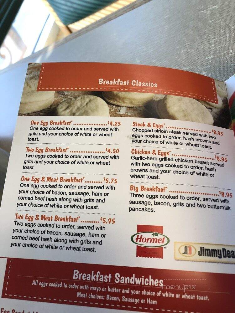 Sunrise Restaurant - Savannah, GA menu_pic