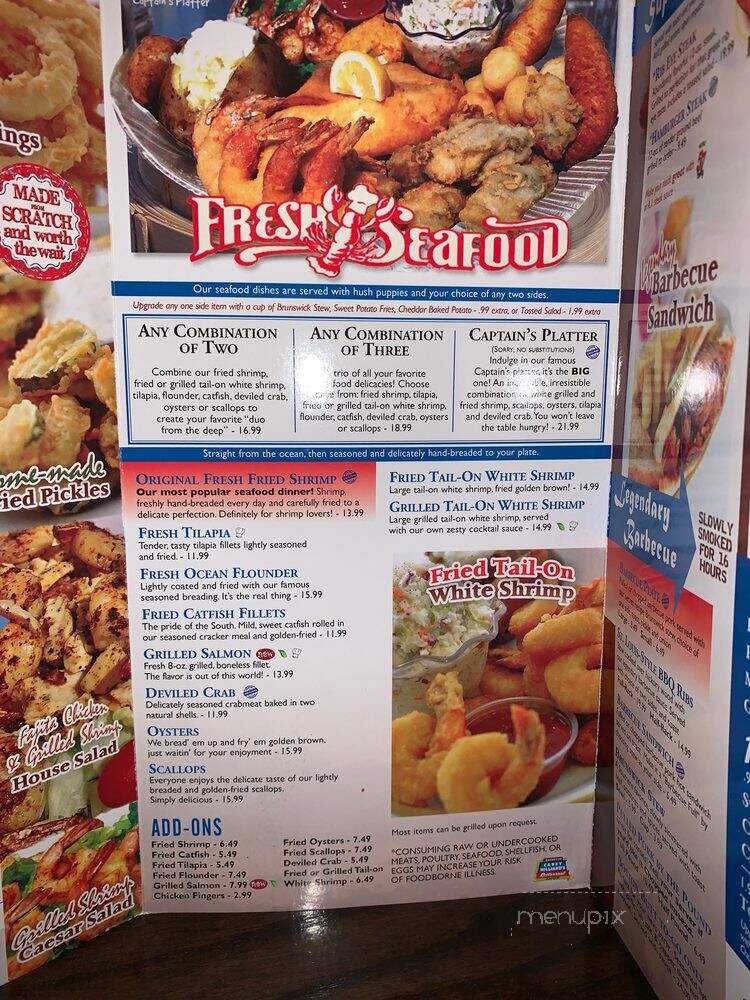 Carey Hilliard's Restaurant - Savannah, GA menu_pic