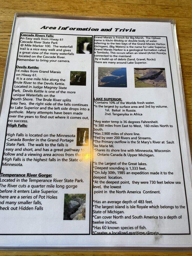 Blue Water Cafe - Callaway, MN menu_pic