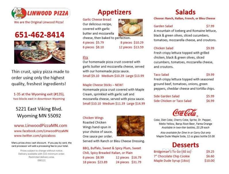 Linwood Pizza - Wyoming, MN