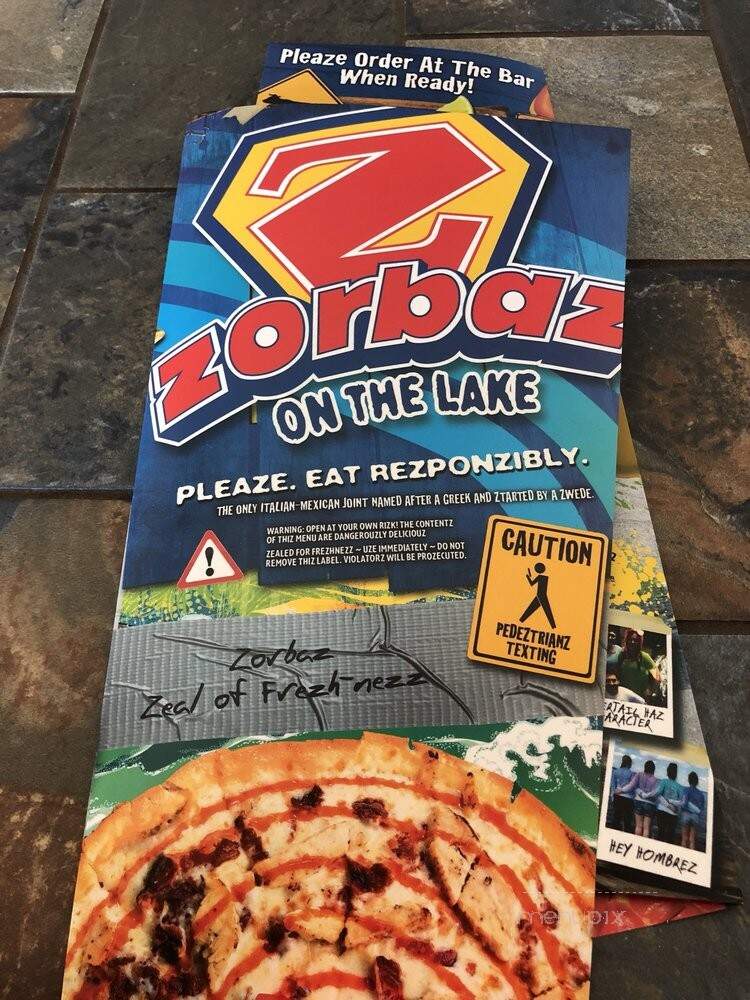 Zorbaz Pizza & Mexican Restaurant - Detroit Lakes, MN menu_pic