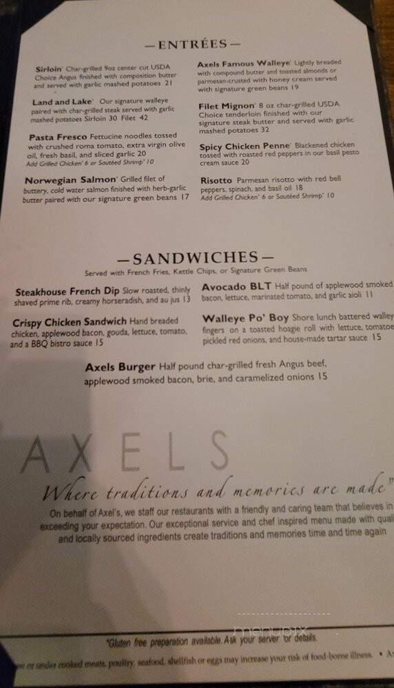 Axel's River Grille - Apple Valley, MN