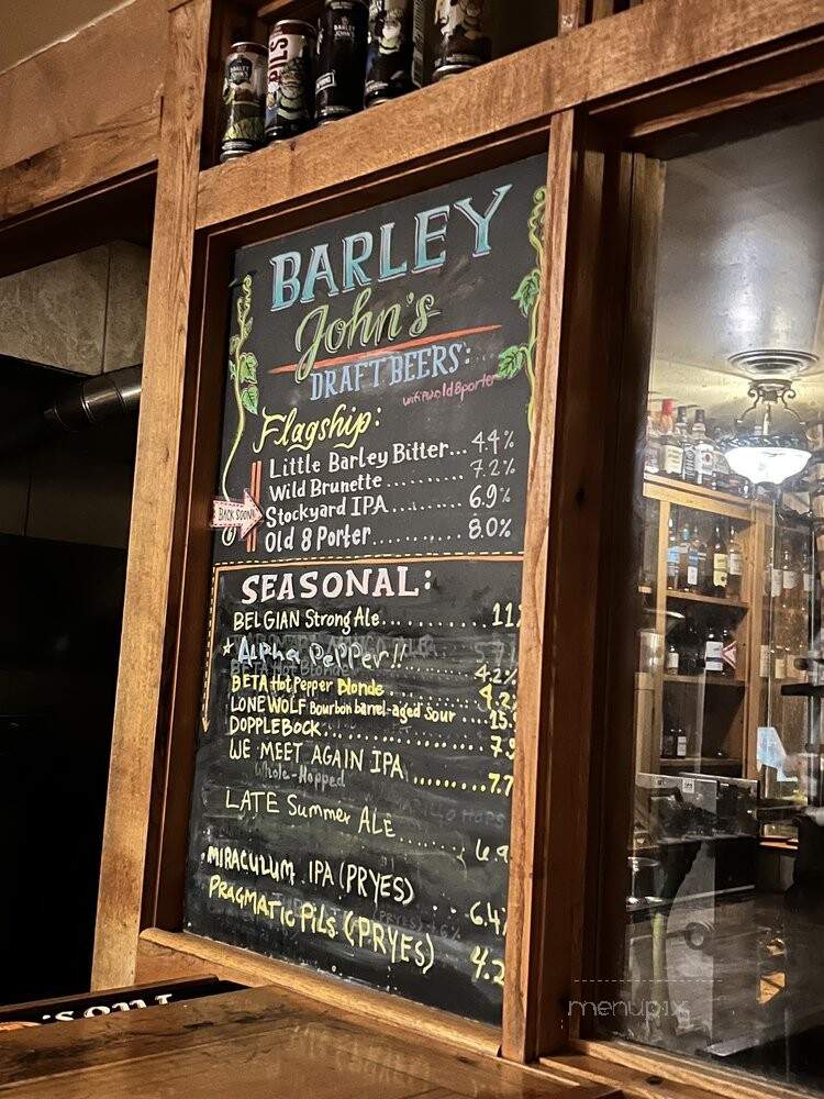 Barley John's Brew Pub - New Brighton, MN menu_pic