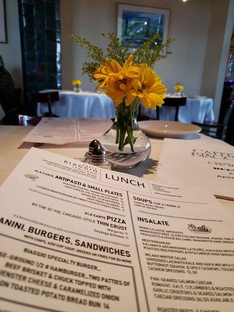 Caffe Biaggio - Saint Paul, MN menu_pic