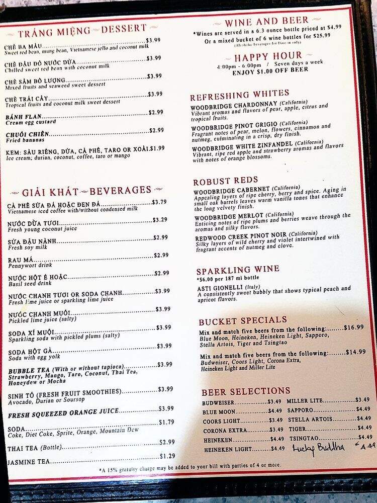 Caravelle Restaurant - Minneapolis, MN menu_pic