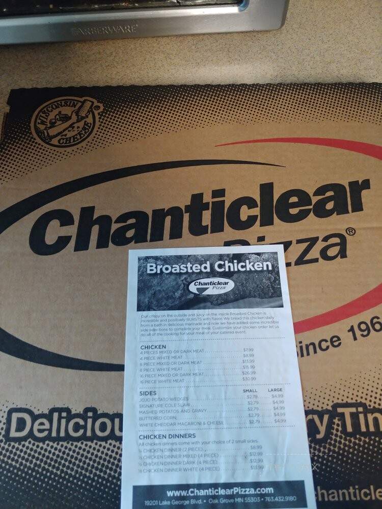 Chanticlear Pizza - Grill - Maple Grove, MN menu_pic