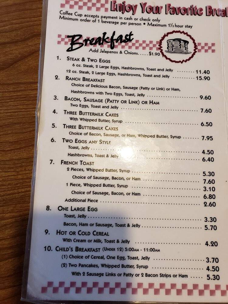 Coffee Cup - Saint Paul, MN menu_pic