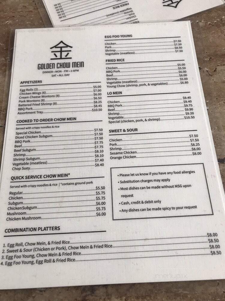 Golden Chow Mein Restaurant - Saint Paul, MN