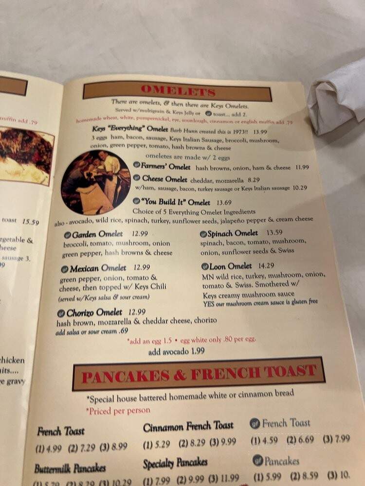 Key's Cafe & Bakery - Saint Paul, MN menu_pic