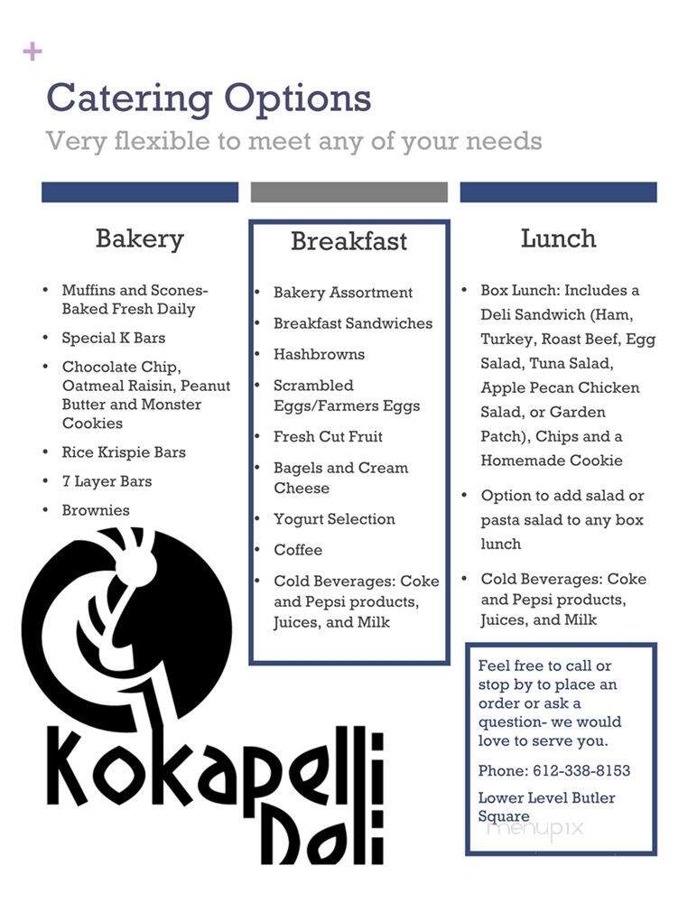 Kokapelli - Minneapolis, MN menu_pic