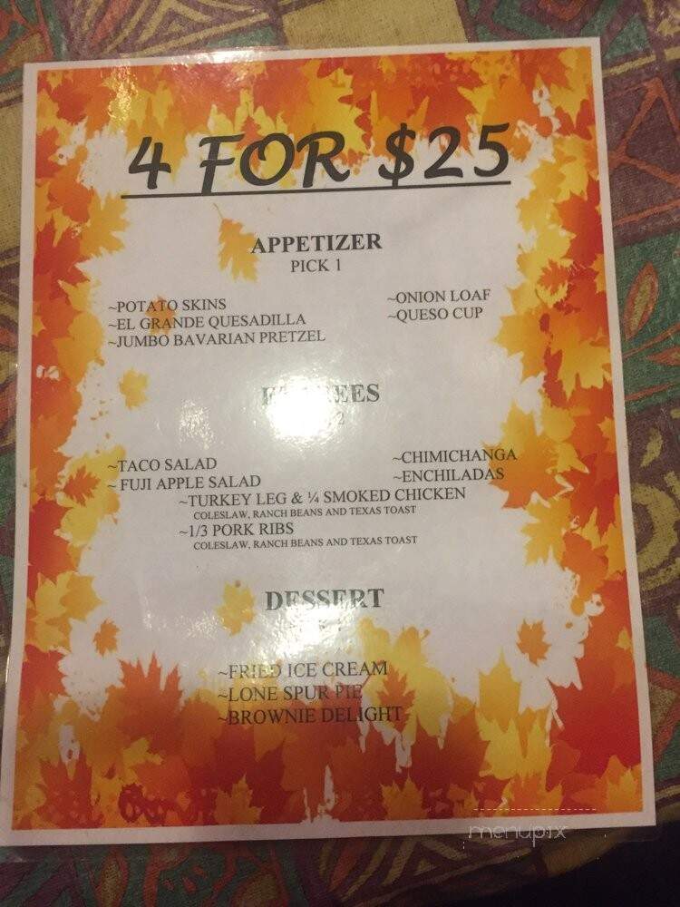 Lone Spur Grill & Bar - Hopkins, MN menu_pic