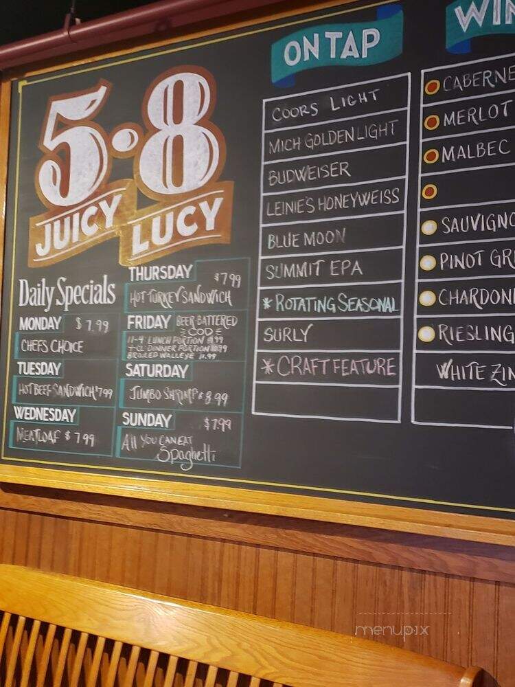 Maplewood 5-8 Tavern & Grill - Maplewood, MN menu_pic