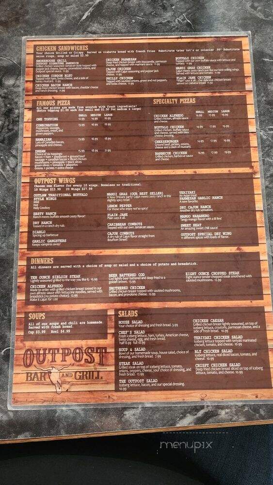 Outpost - Ramsey, MN menu_pic