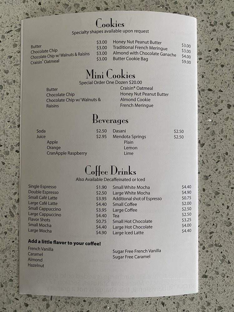 Patrick's Bakery & Cafe - Minneapolis, MN menu_pic