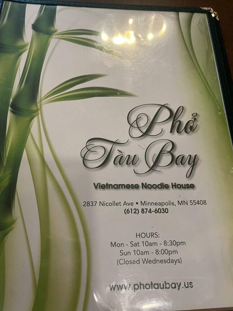 Pho Tau Bay - Minneapolis, MN menu_pic