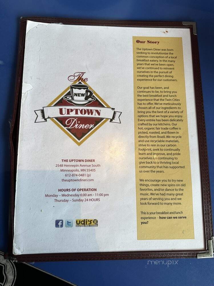 Uptown Diner - Minneapolis, MN menu_pic