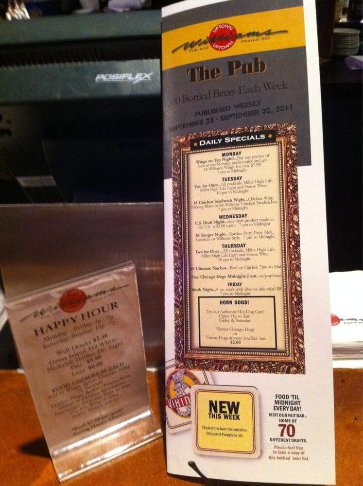 William's Uptown Pub & Peanut - Minneapolis, MN menu_pic
