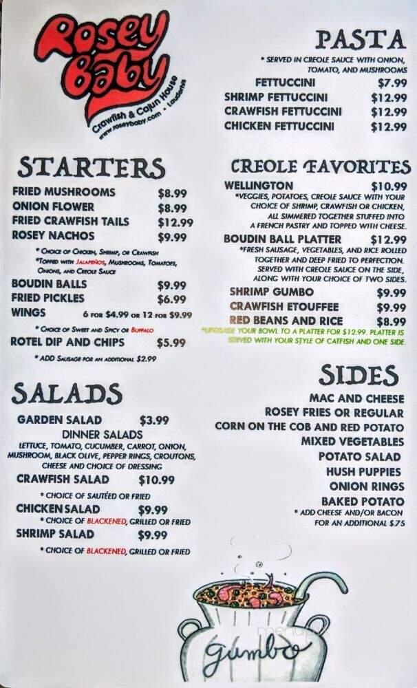 Rosey Baby - Starkville, MS menu_pic