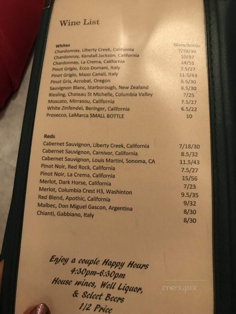 Cerami's Trattoria Caffe - Flowood, MS menu_pic