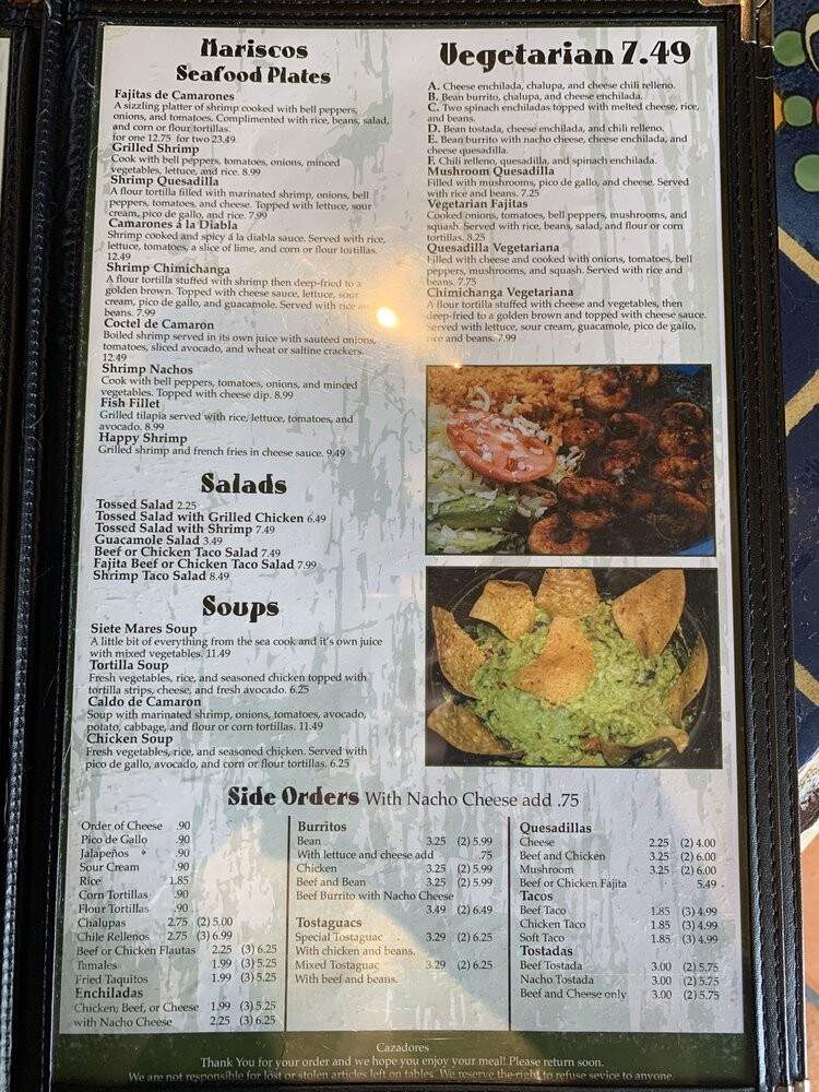 Geovell's Restaurant - Ridgeland, MS menu_pic