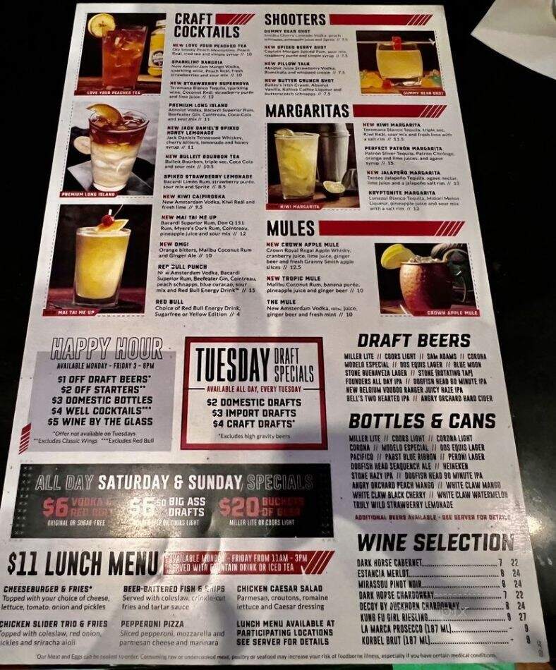 Fox & Hound Pub & Grille - Southaven, MS menu_pic