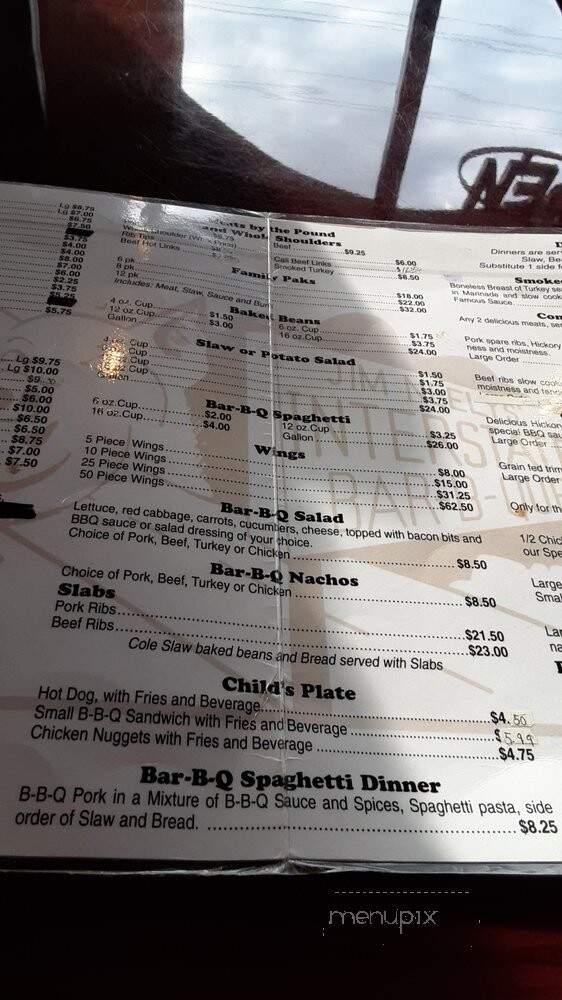 Interstate Bar B Que - Southaven, MS menu_pic