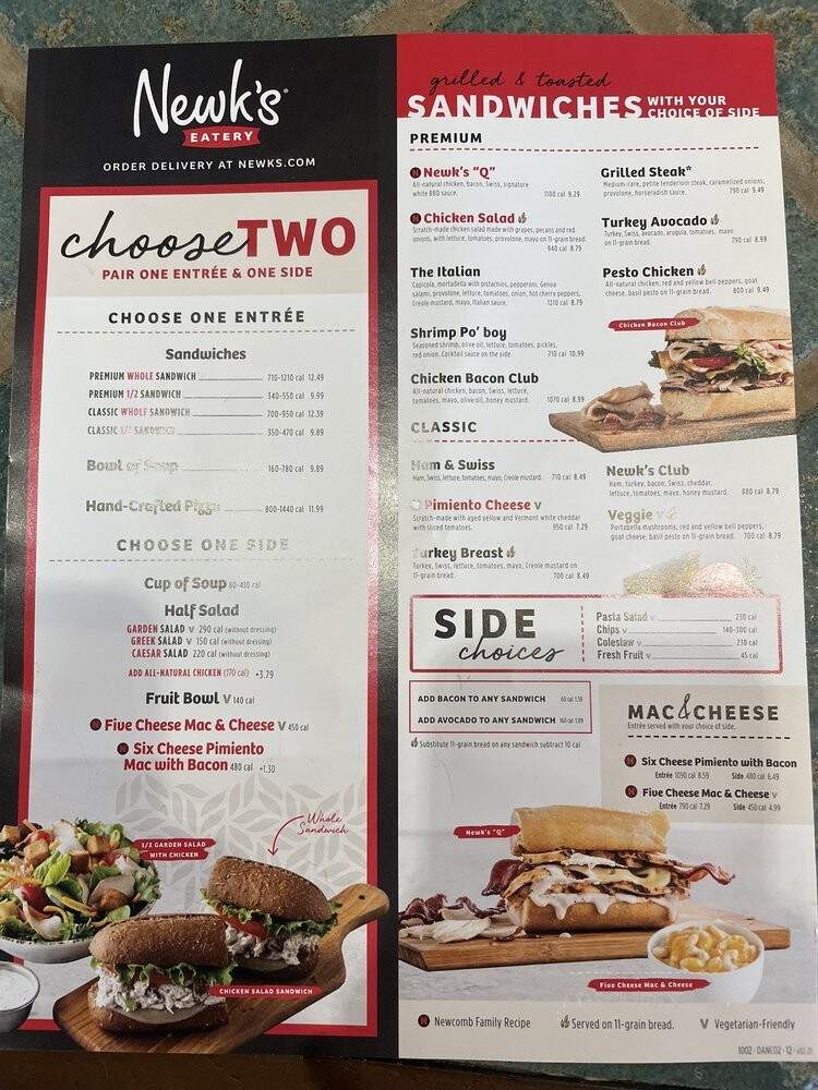 Newks Express Cafe - Southaven, MS menu_pic