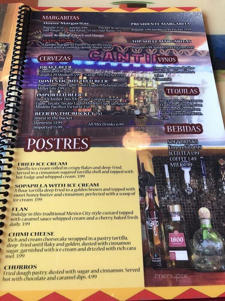 El Durango - Fredericktown, MO menu_pic