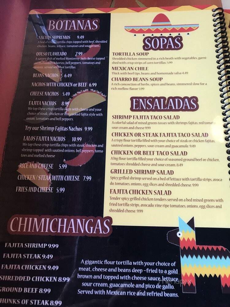 El Durango - Fredericktown, MO menu_pic