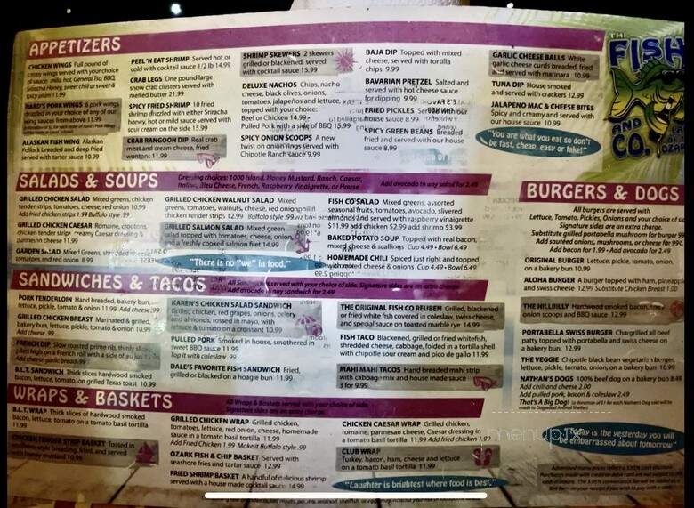 Fish & Co - Camdenton, MO menu_pic