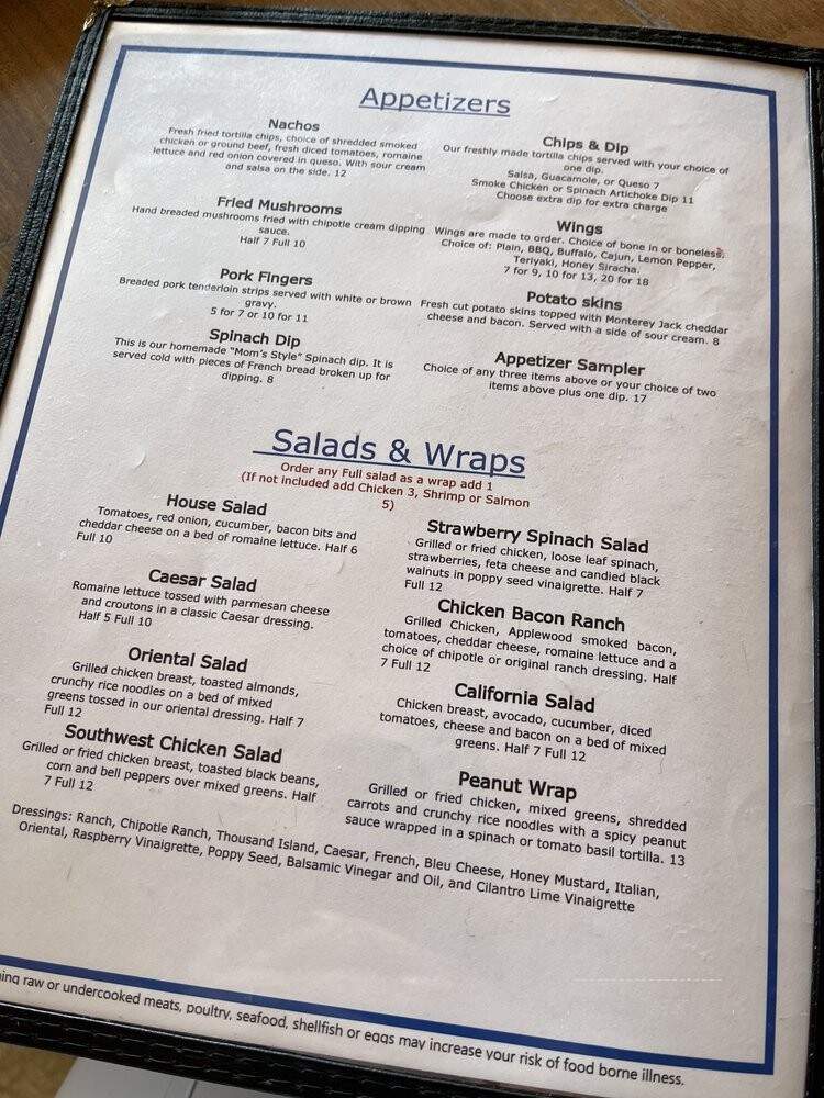 Orleans Trail Motel & Restaurant - Stockton, MO menu_pic