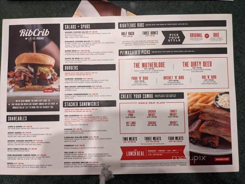 Rib Crib - Warrensburg, MO menu_pic