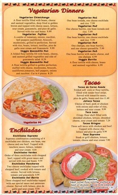 El Torero - Jackson, MO menu_pic