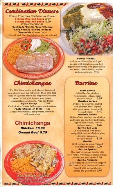 El Torero - Jackson, MO menu_pic